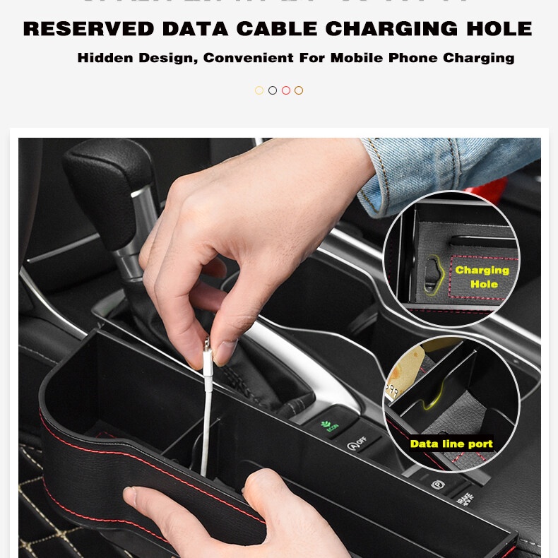 Subaru Kotak Penyimpanan Kursi Mobil Gap Storage Box Car Storage Box Gap Filler Tempat Dompet Handphone Gap Pocket Aksesoris Mobil