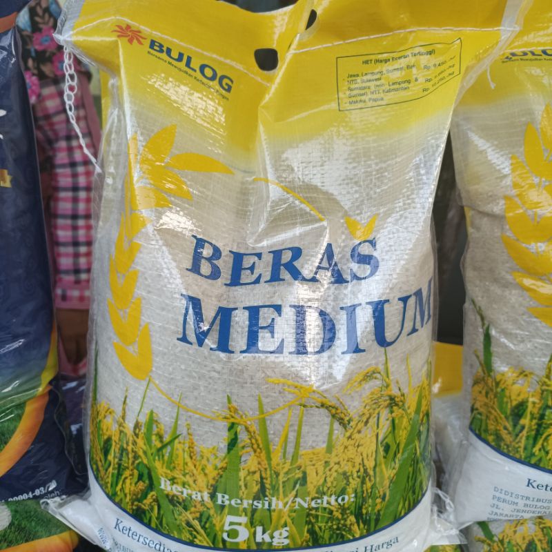 [BALIKPAPAN] Beras Medium - Beras Bulog 5 Kg