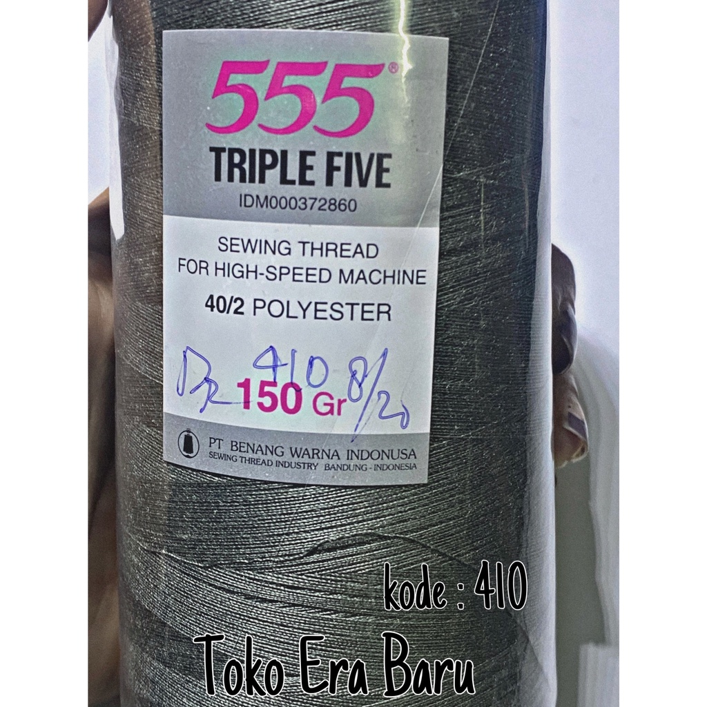 BENANG POLYESTER 555 TRIPEL FIVE UKURAN 40/2, 20/2, DAN 20/3 PART 2