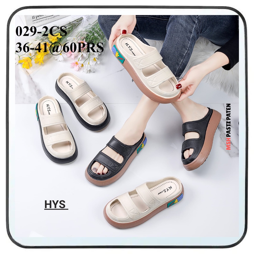 HYS 029 Sepatu Sandal Wanita Terbaru Sandal Jelly Import Wanita Sandal Korea