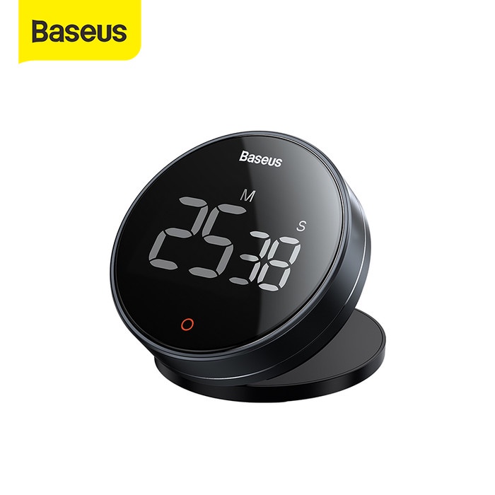 Baseus Timer Digital Heyo Pro Rotation Countdown Dapur Masak Magnetic - Abu-abu