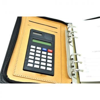 

Buku Agenda Catatan Binder Note Cover Kulit With Kalkulator