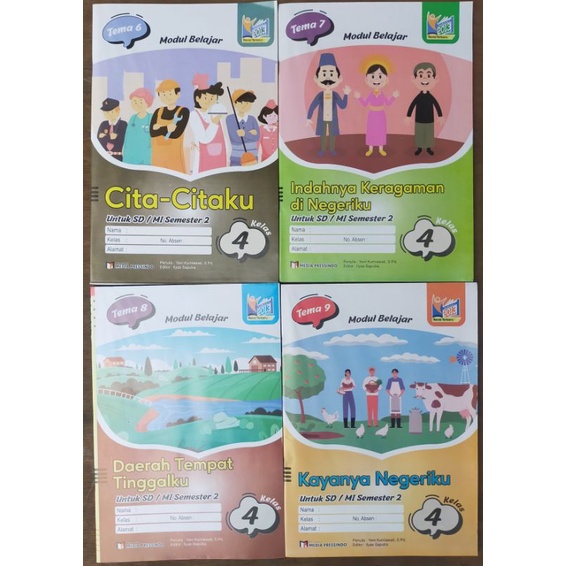 LKS Tematik Media Pressindo SD Kelas 4 Semester 2 Kurtilas Revisi