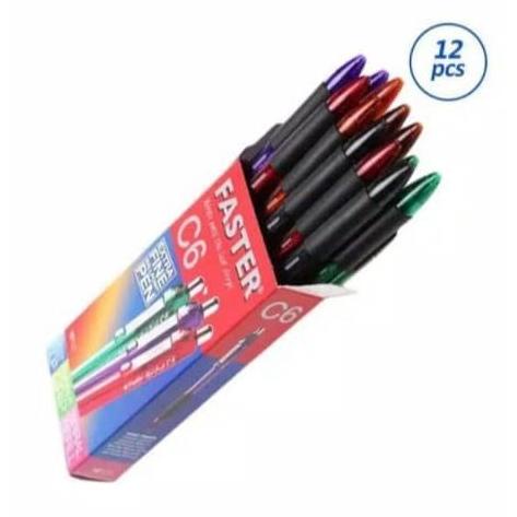 

BRG BARU Termurah !! Pulpen Faster C6 per Box Lusin
