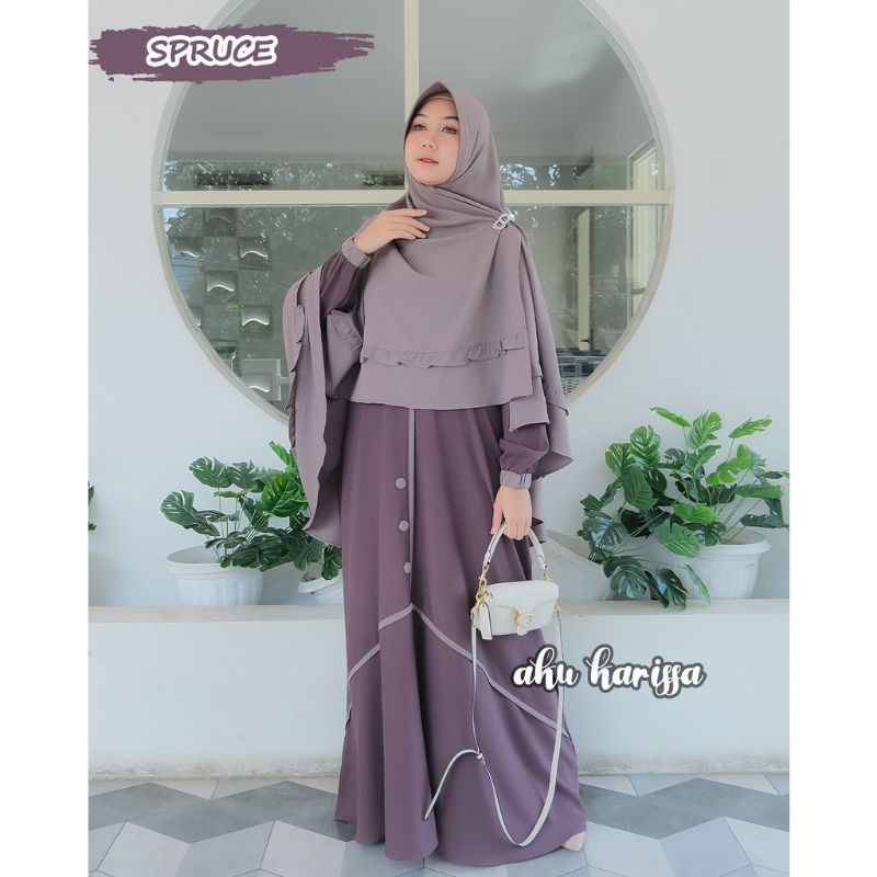 Claudia Syar'i Ori Aku Karissa / Gamis Aku Karissa Ori / Gamis Syari / Gamis Muslim Terbaru (Dewasa)