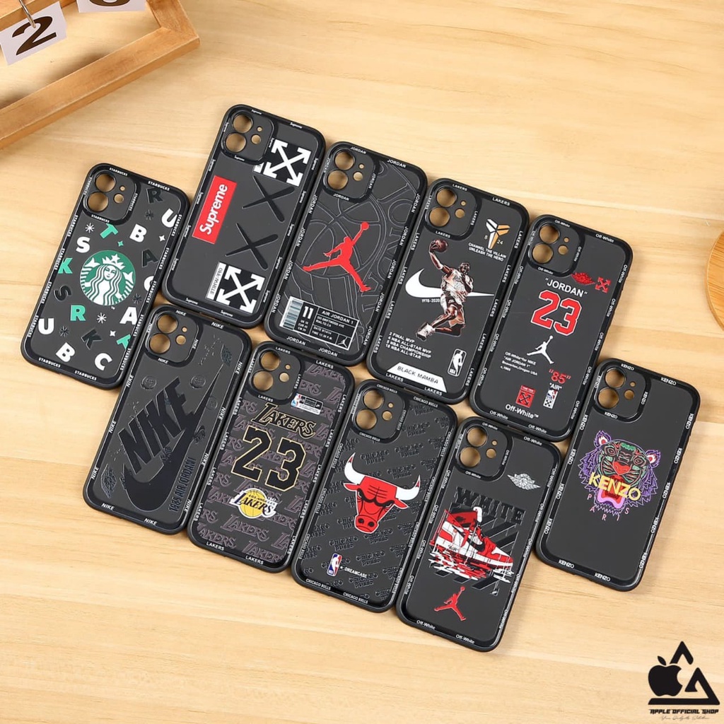 Softcase BLACK DOVE MOTIF KEREN JORDAN STARBUCKS VIVO Y16 Y22  Soft Case HITAM BLACKDOFF Gambar NIKE SUPREME LAKERS KENZ SILIKON MEWAH Camera Kamera Protection