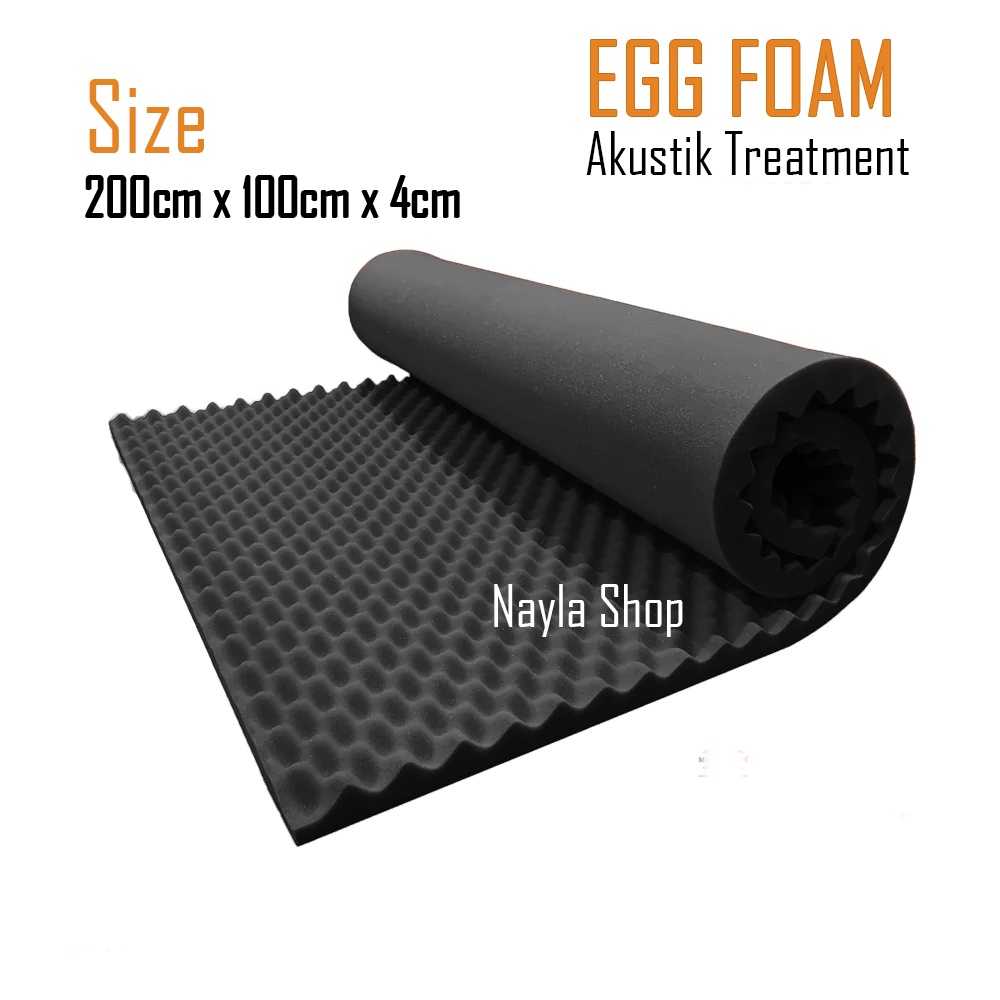 Busa Peredam Suara Telur - Acoustik Foam Soundproof - Egg Foam 200x100cm