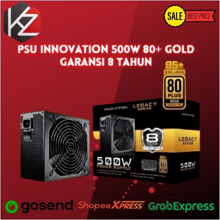 PSU Innovation 500W 80+ Gold Garansi 8 Tahun