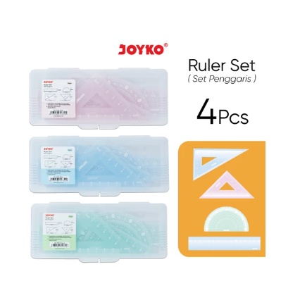 

Joyko Ruler Set 4pcs RL-PS3 | Penggaris Set