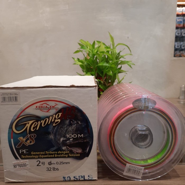 RMS Senar Braid Pe Relix Nusantara Gerong Hs 100 M Ukuran Pe 2 Terlaris