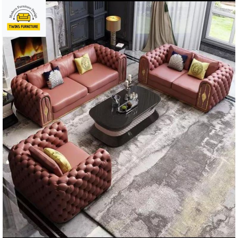 sofa chesterfield 321 mewah sofa tamu modern