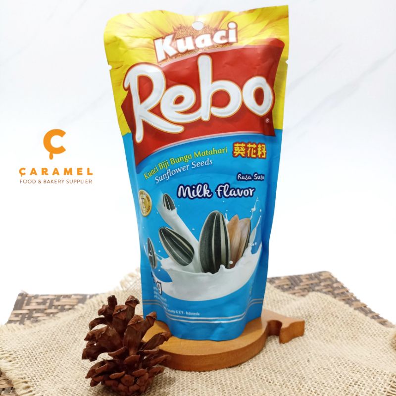 

Kuaci Rebo Milk 150g-Snack-Kwaci Biji Matahari- Kuaci Rebo