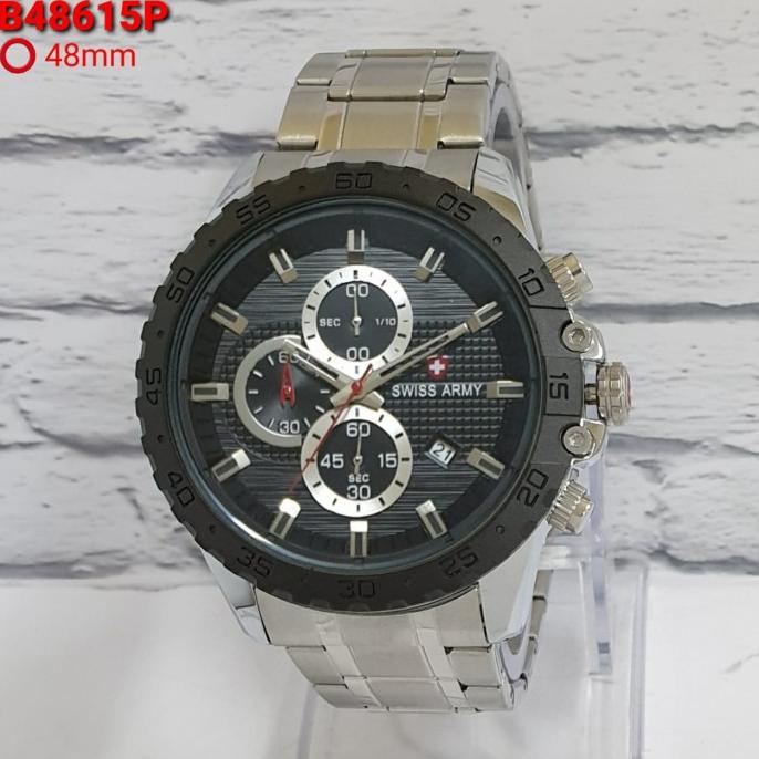 jam tangan Pria Swiss Army chrono dan tanggal aktif free box