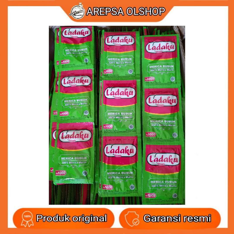 

ladaku merica bubuk 1 renceng isi 12 sachet