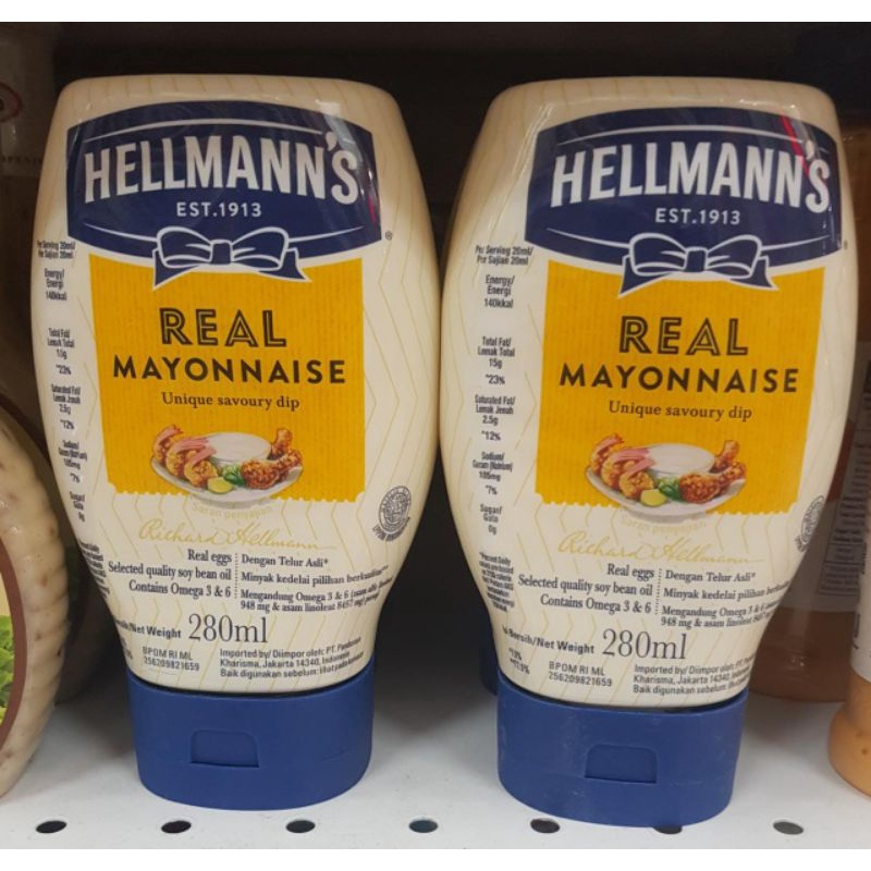 

hellmanns real mayonnaise 280ml