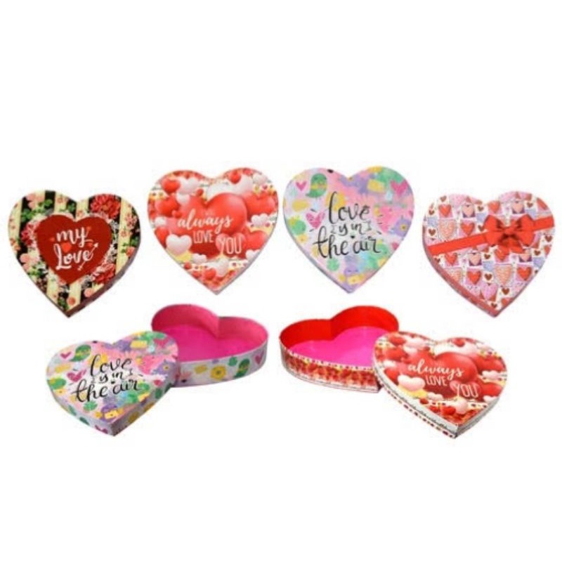 

( Packing kardus / buble wrap ) Box Kado Love