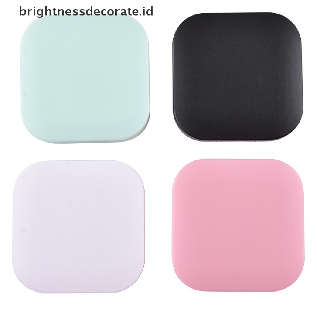 [Birth] Pocket Portable Contact Lens Case Beauty Pupil Kotak Penyimpanan Dengan Cermin Travel [ID]