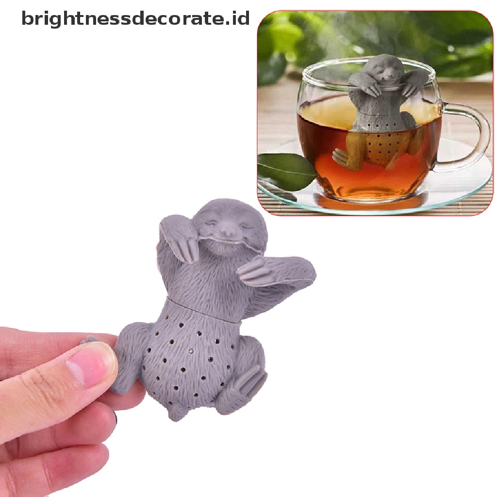 [Birth] Silikon Tea Infuser Creative Safety Tea Bag Filter Saringan Teh Sloth Tea Bag [ID]