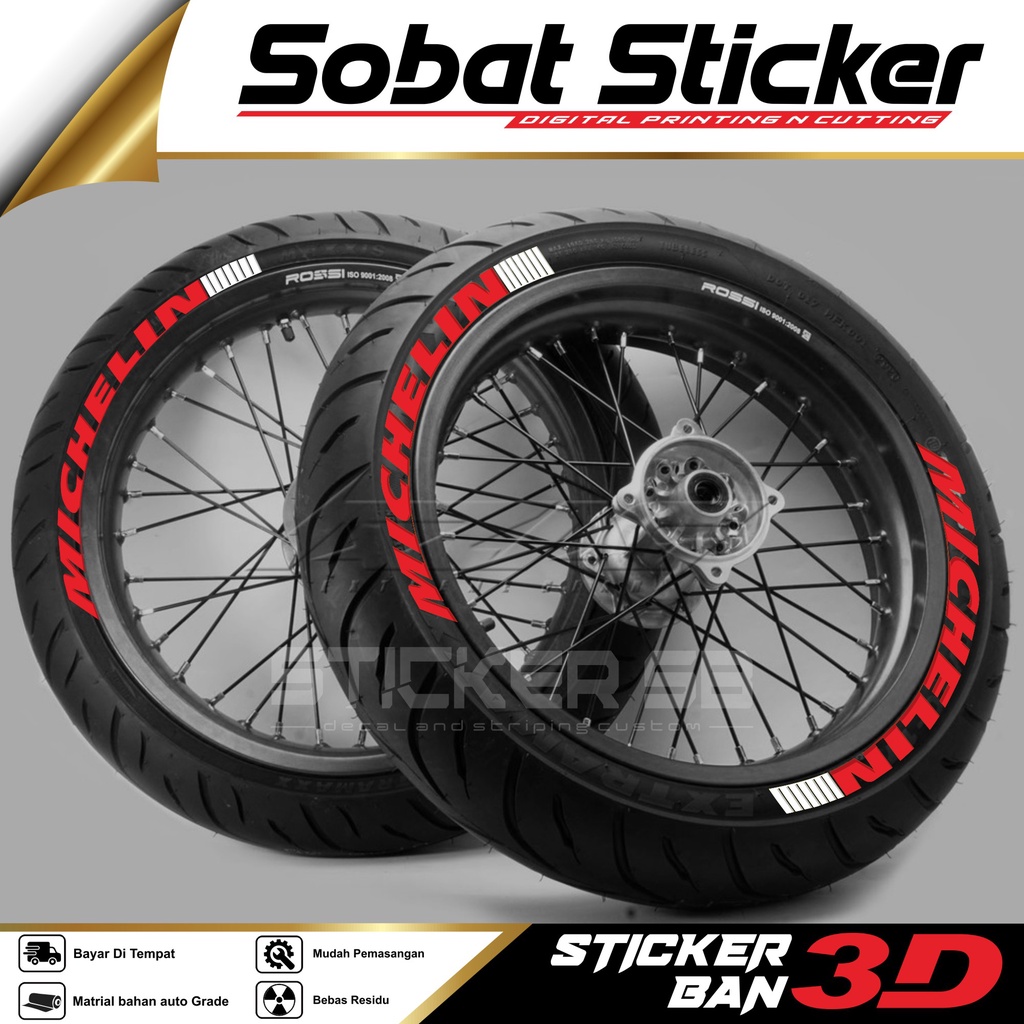 Stiker Ban - Stiker Tire Bomb / Stiker Font Ban sticker ban 3D Sticker Free Custom Vol 3