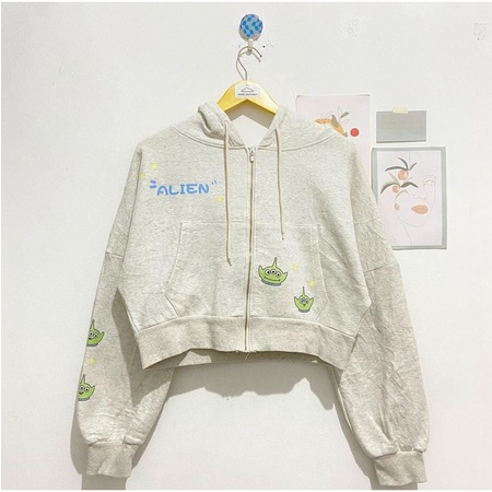 CROOPE HODIE ZIPPER ALIEN | JACKET SLETING BERTUDUNG SAKU