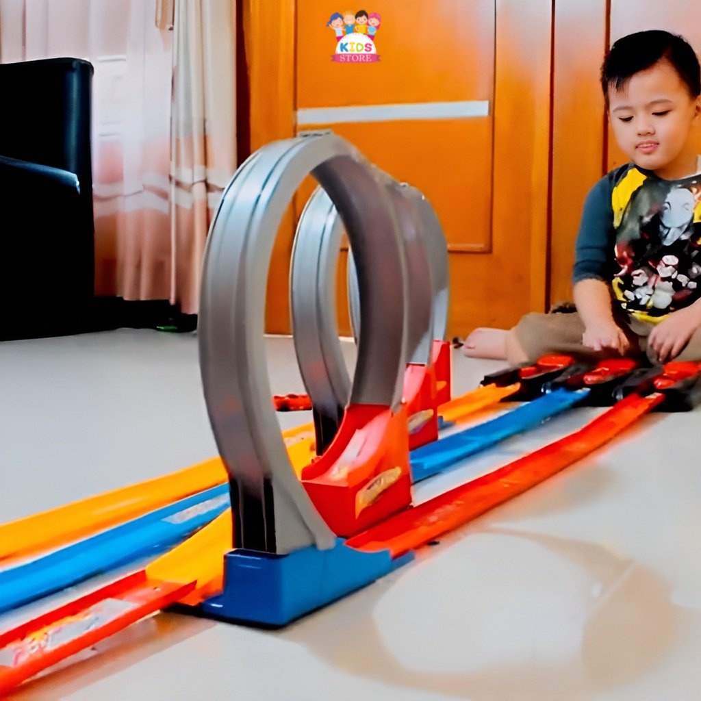 Diecast Track Racing | Jalanan Hot Wheels | Mainan Anak Laki Laki Jalur Track Hot Wheels | Lintasan Hotwheels