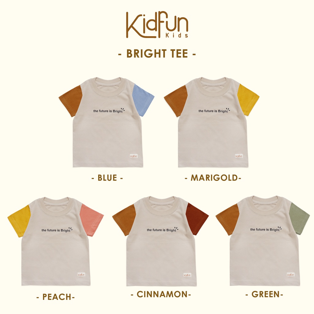 KIDFUNKids | BRIGHT tee | Kaos anak cewek | Kaos Anak Cowok
