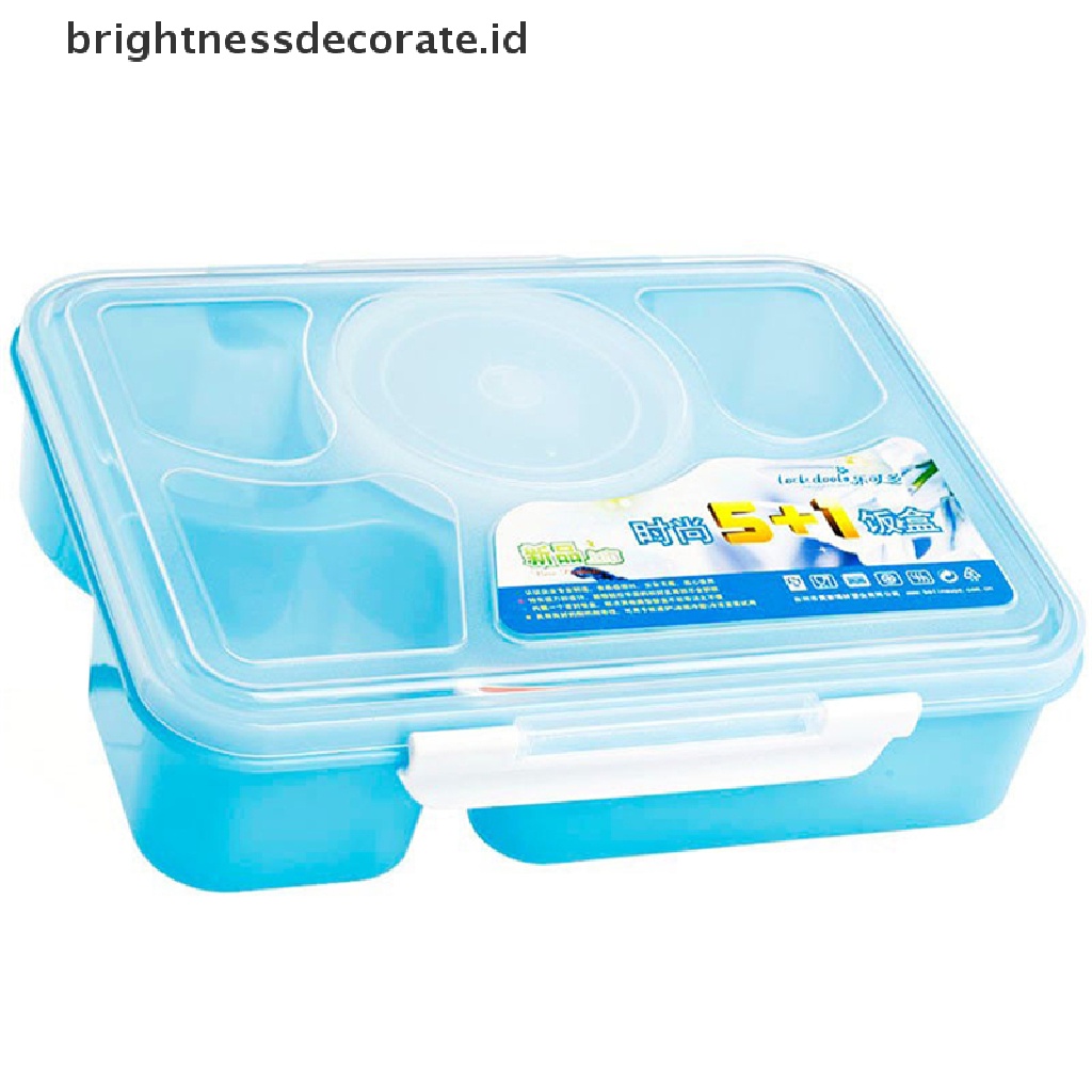 [Birth] New Kotak Makan Bento Microwave+Sendok Peralatan Piknik Food Container Storage Box [ID]