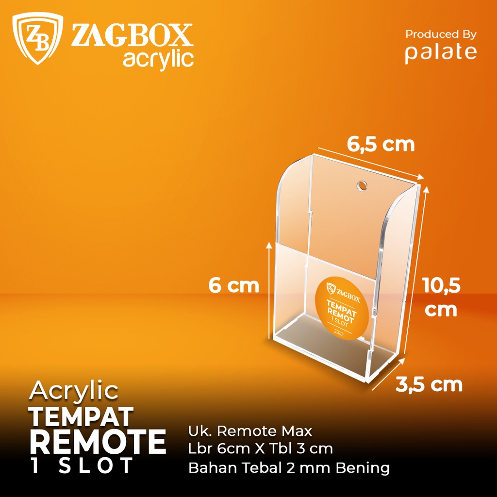 

Acrylic Tempat Remote - Akrilik Tempat Remote AC/TV - 1 Slot