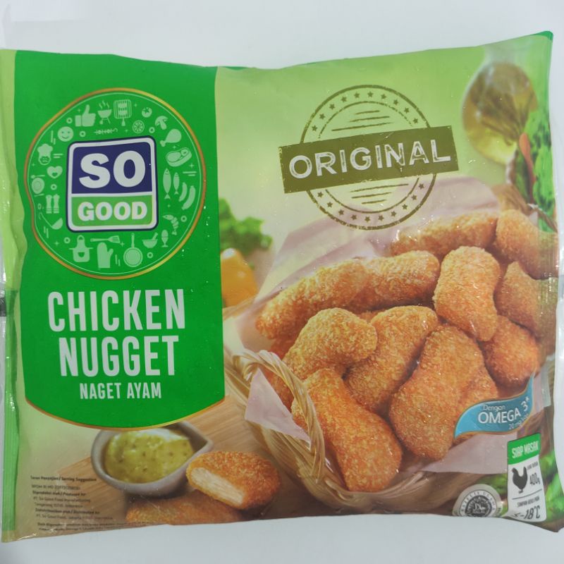 

SO GOOD Chicken Nugget Naget Ayam Rasa Original dan Hot N Spicy 400gr