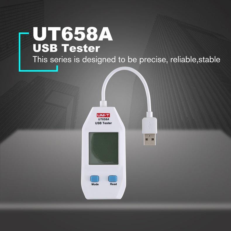 AKN88 - UNI-T UT658A - Portable USB-A Voltmeter Power Meter Tester