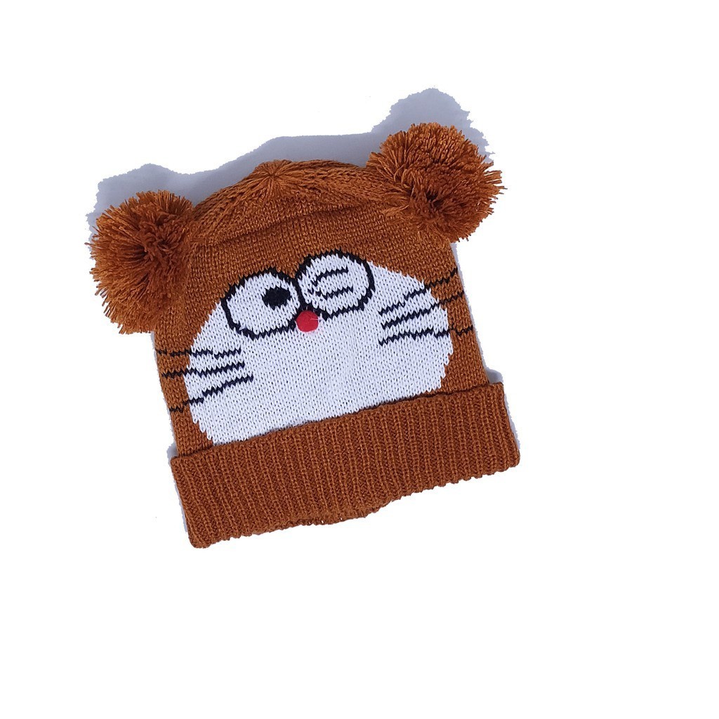 Topi Kupluk Bayi Doraemon Topi bayi Laki Laki Topi Bayi Perempuan Cewek usia 0 sampai 2 tahun