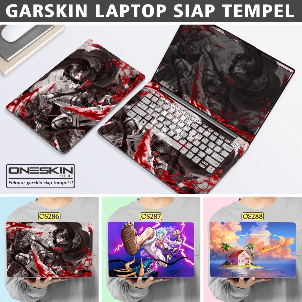 Garskin Sticker Laptop Protector Macbook Full Body Bottom Bezel Palmrest Skin Anime Series
