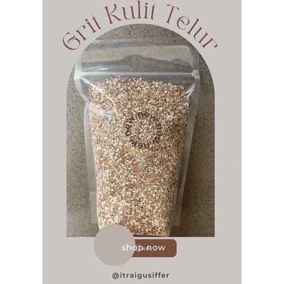 [ READY STOCK ] GRIT KULIT TELUR MURNI 1KG