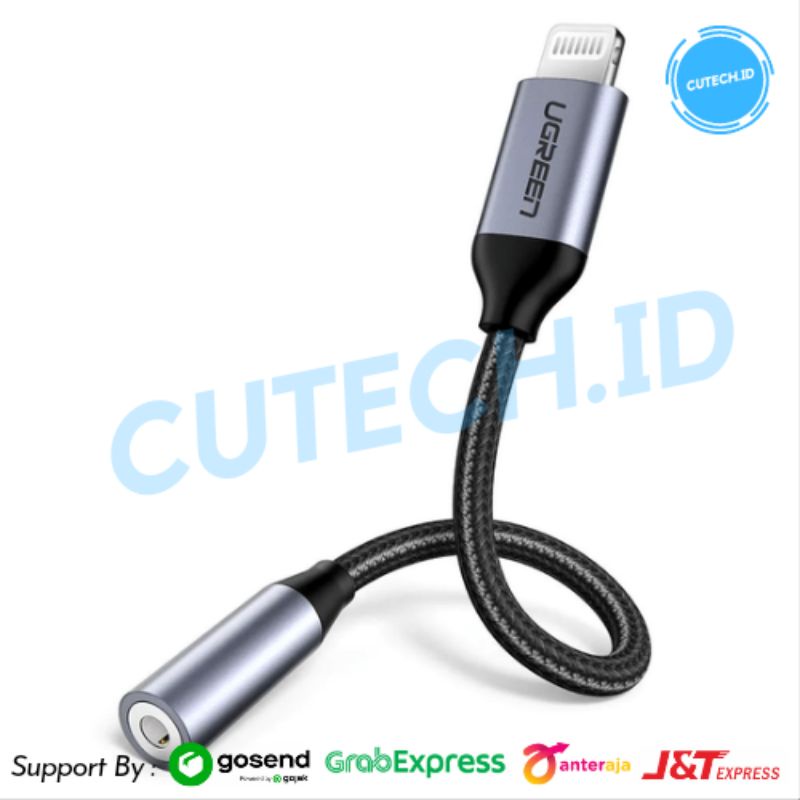 UGREEN ADAPTER LIGHTNING TO JACK AUDIO 3.5mm MFI | CONVERTER IPHONE