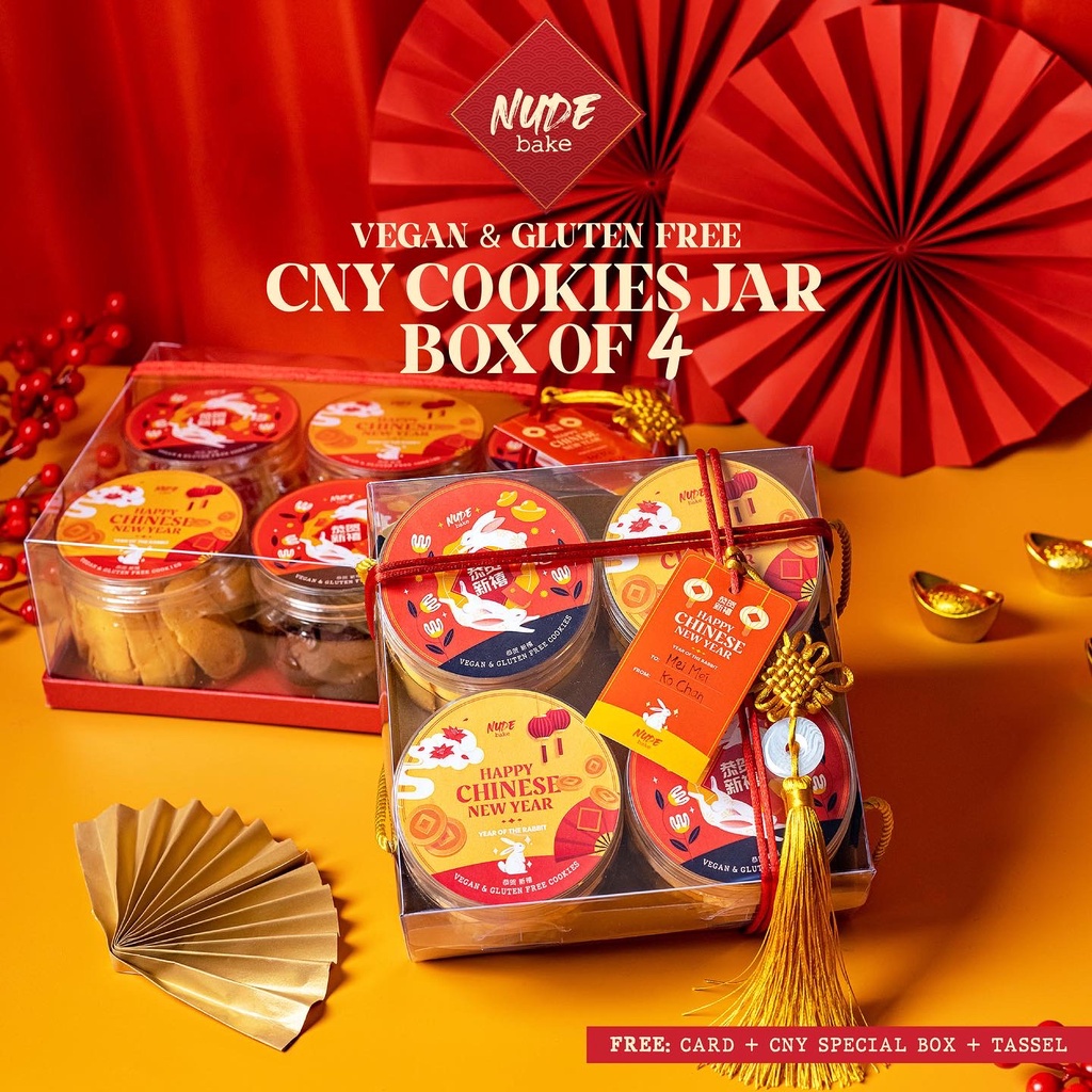 

NUDE Hampers Imlek Kue Kering CNY | Vegan Gluten Free Cookies
