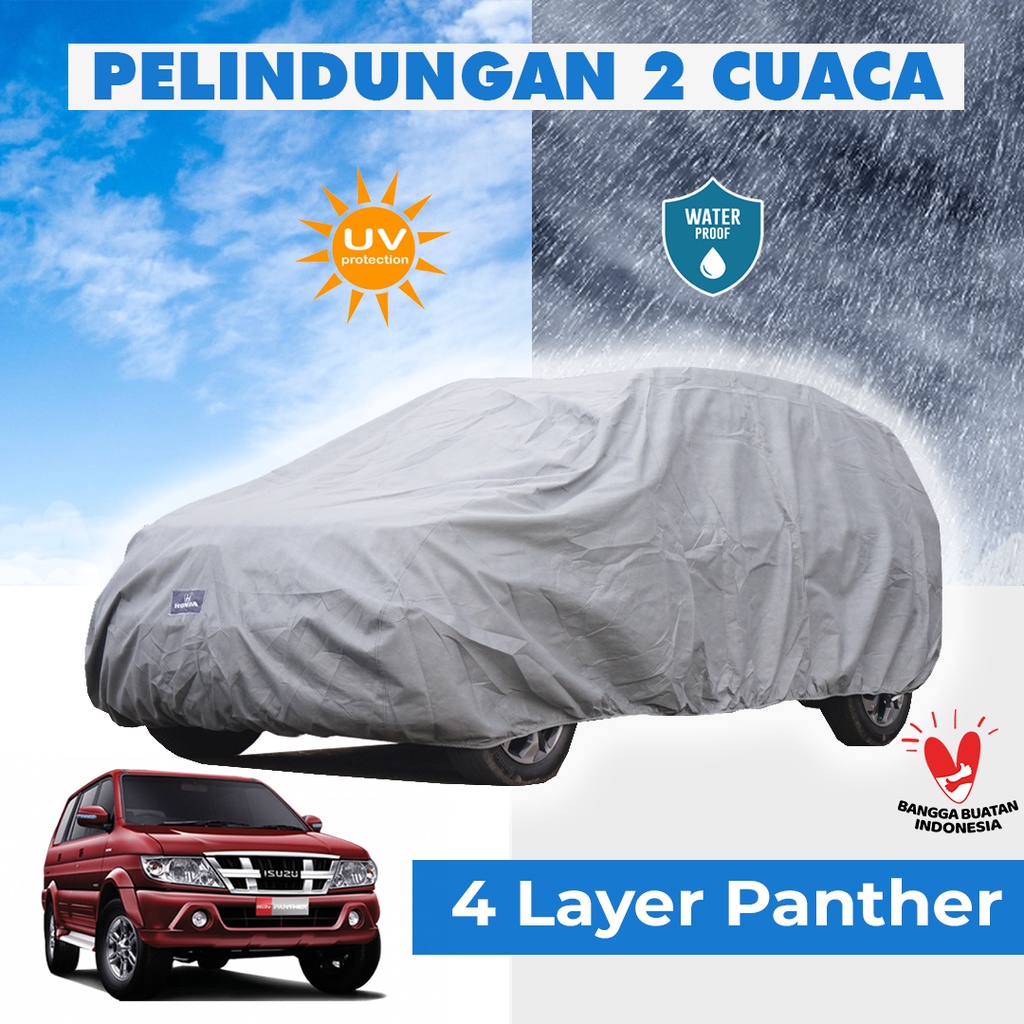 4 Lapis Body Cover Mobil Panther Outdoor Sarung Mobil Panther Tahan Air Waterproof