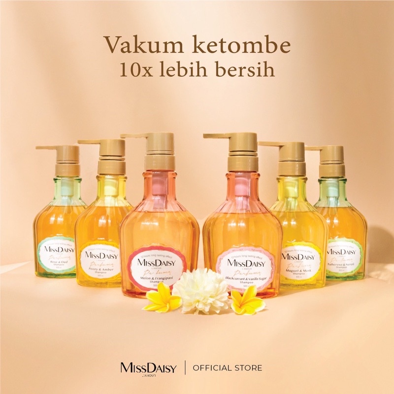 MISS DAISY SHAMPOO 500 ML BLACKCURRANT & VANILLA SUGAR/ SHAMPO ANTI KETOMBE NO. 1/ SHAMPO MISSDAISY
