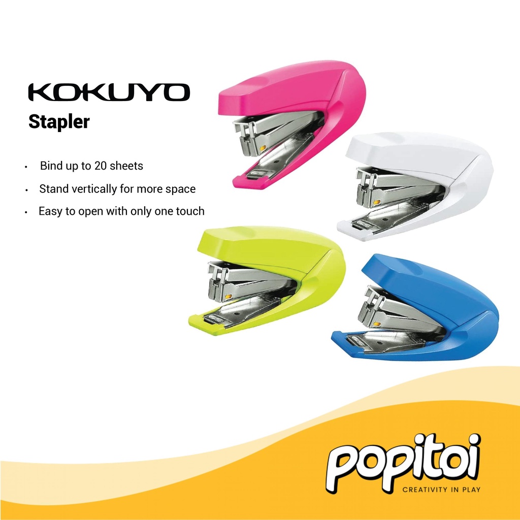 

KOKUYO Stapler 20 Sheets Capacity Staples