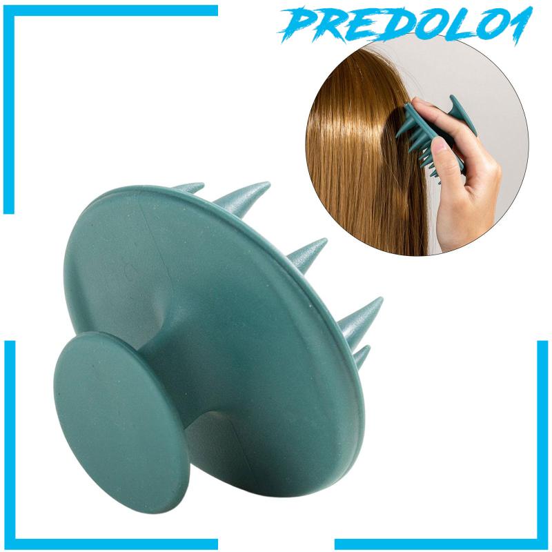 [Predolo1] Sikat Keramas Rambut Silikon Scrubber Shower Hair Brush Alat Pembersih Rambut