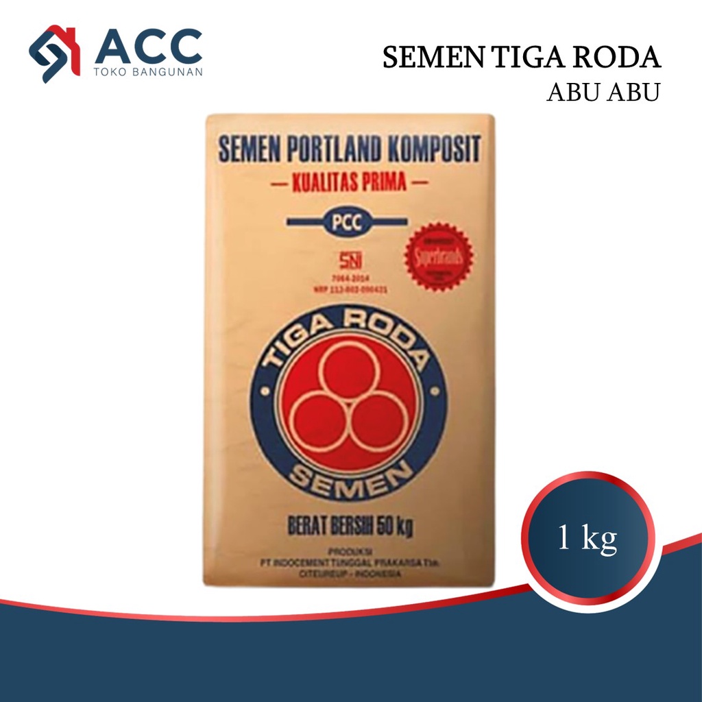 Semen Tiga Roda Kiloan / Semen Kiloan / Semen Abu Tiga Roda 1 kg
