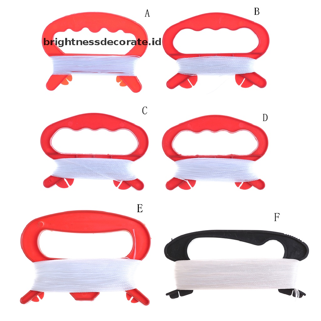 [Birth] Flying Kite Line String Dengan Papan Pegangan Penggulung Bentuk D Outdoor Kite Tools Anak-anak Olahraga Luar Ruangan Layang Layang Putih String Line Bentuk D Winder Board Tool Ki Outdoor Bentuk D