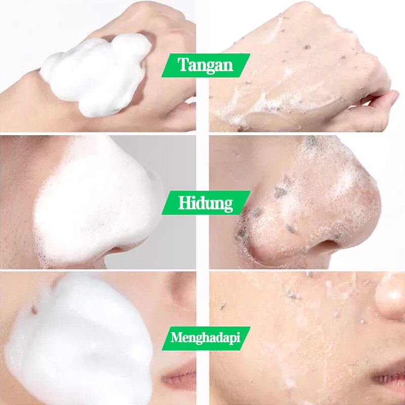 pembersih wajah Sabun pemutih wajah exfoliating Pembersih muka 150g face cleanser Moisturizing exfoliating face whitening oil control Deep cleansing