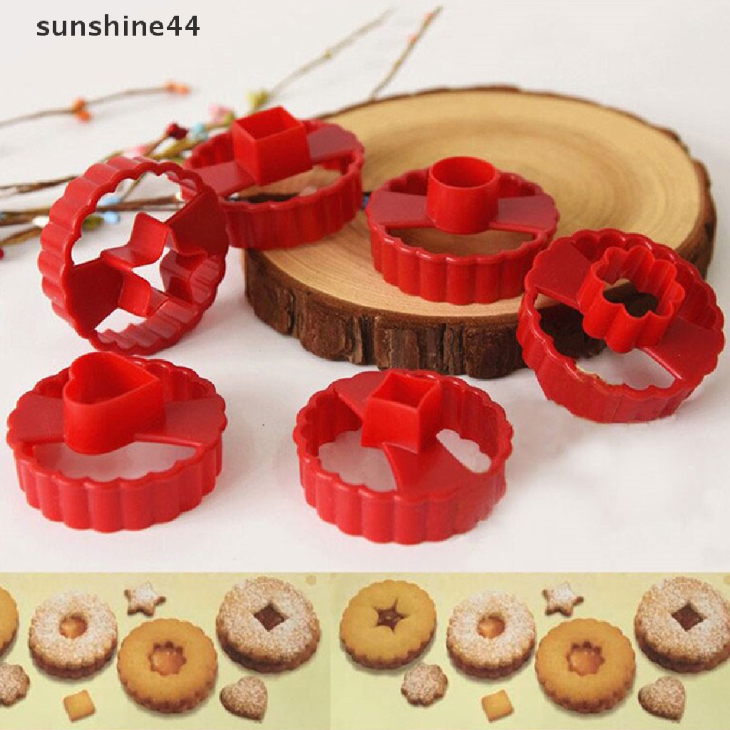 Sunshine 6pcs New al Cookie Cutter Cake Decorag Fondant Pemotong Cetakan DIY.