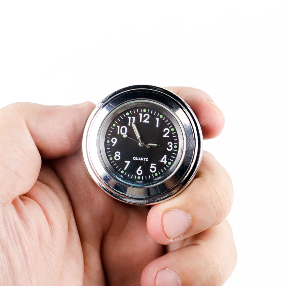 Jam Motor Anti Karat Handlebar Clock Stainless Steel - Silver - OMWS5CSV