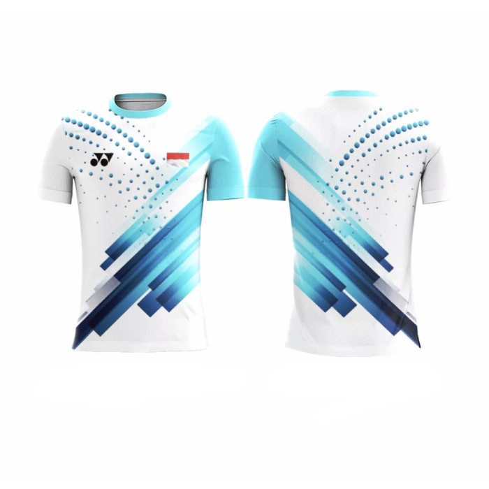 ⭐BISA COD⭐ Baju Kaos Jersey Bulutangkis Badminton Custom | YONEX BLUE CUSTOM - Jersey, XS