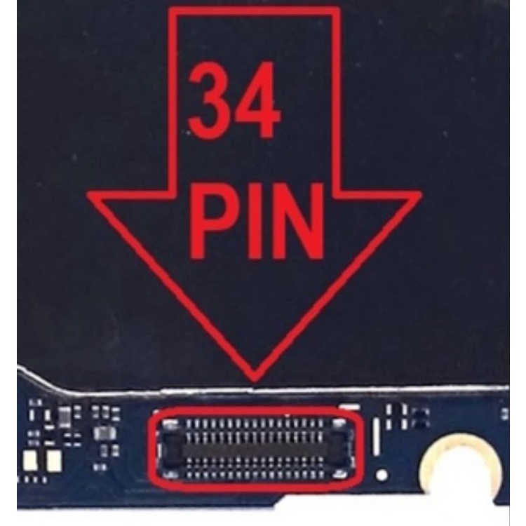 Samsung M31 M307F M31 PRIME Konektor Lcd 34 PIN di Mesin Fpc Lcd Samsung 1 pcs FPC MAINBOARD M31