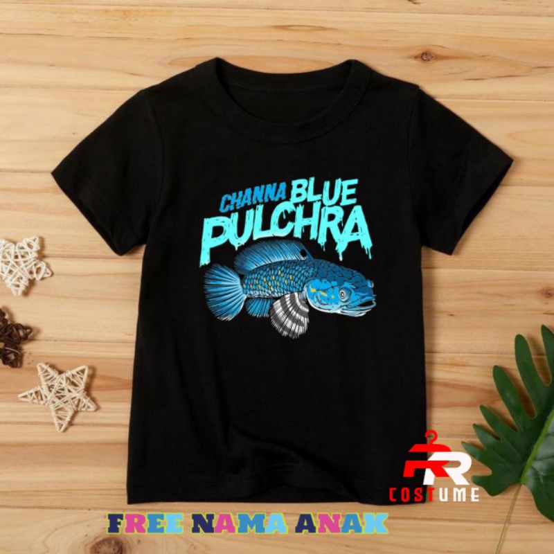 BAJU ANAK KAOS ANAK CHANA BLUE PULCHRA