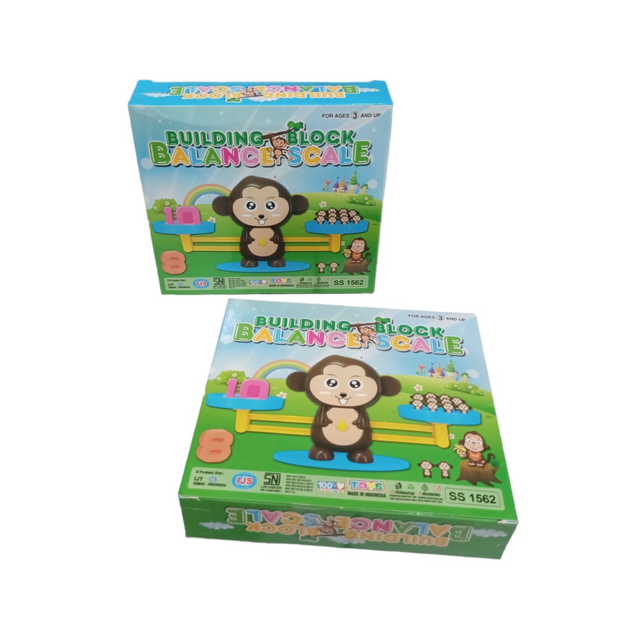 PROMO - Mainan Edukasi Anak MONKEY Ballance Timbangan Belajar Berhitung SS1562 /mainan anak /baby toys /kado mainan anak /mainan murah /mainan anak 1 2 3 4 5 6 tahun