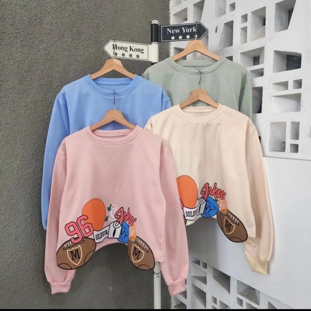 [COD] 96 M RUGBY CROOPE OVERSIZE CREWNECK WANITA