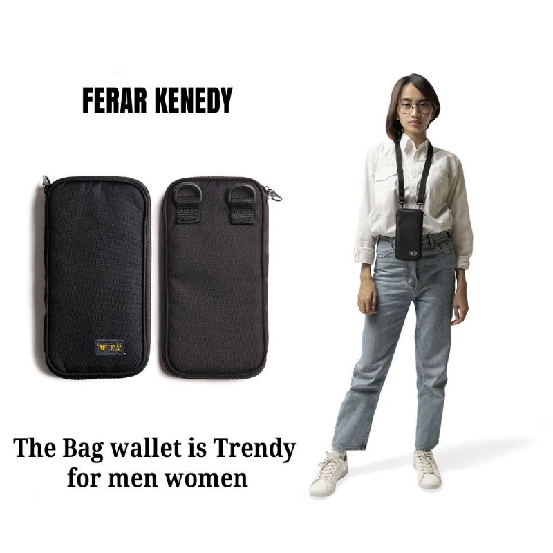 Hanging wallet pria wanita - Dompet gantung Ferar kenedy/Pocket